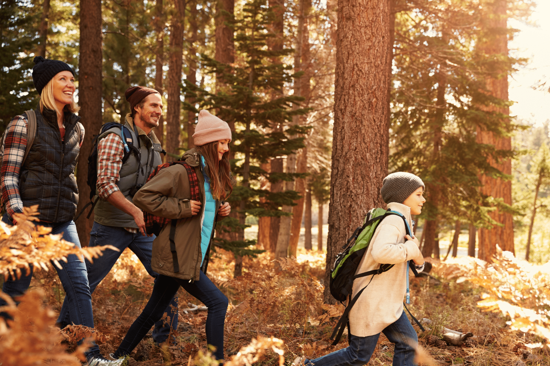 family.fall.hike.